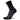 A pair of Ultralight Mini Crew socks in gray with patterned design, featuring a seamless toe and ventilation panels.