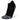 Side view of black Blister Resist Light no show socks by Balega